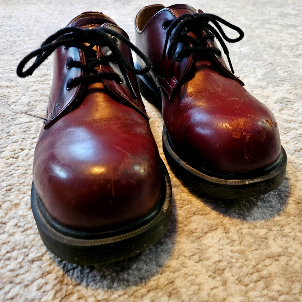 Oxblood doc martens size 8